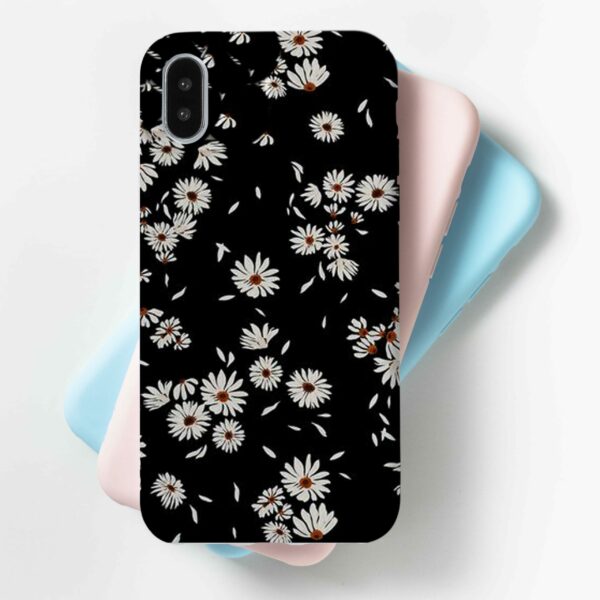 Black Flower Cover For All Mobile Models