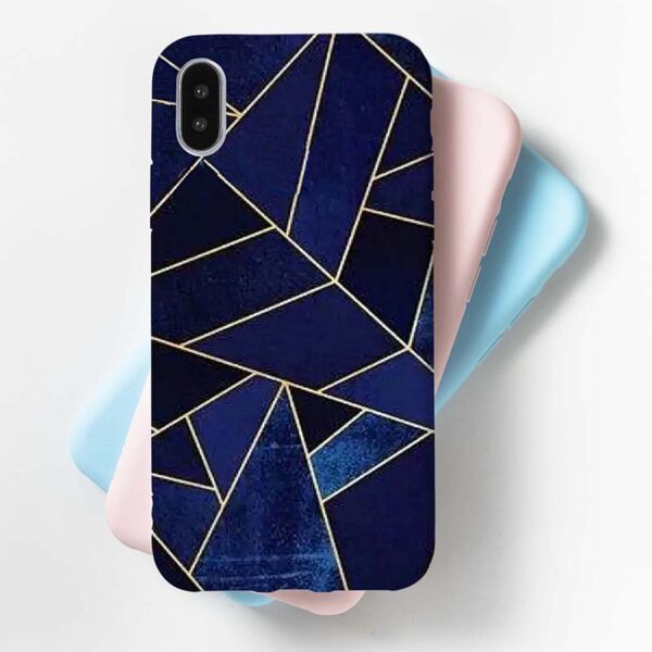 Blue Textured Cover For All Mobile Models