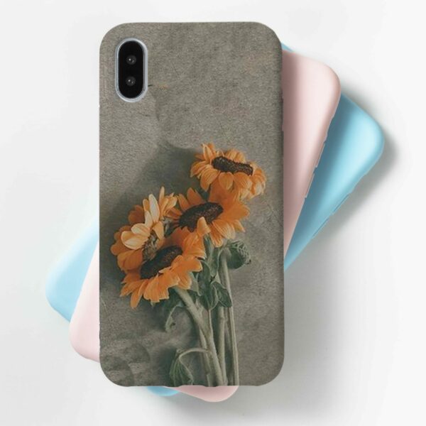 Grey Sunflower Mobile Cover For All Mobile Models