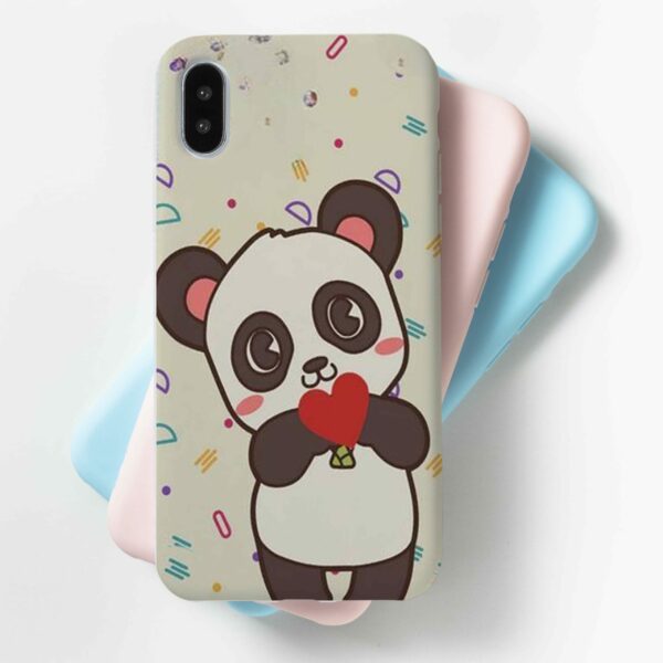 Brown Heart Bear Mobile Cover For All Mobile Models