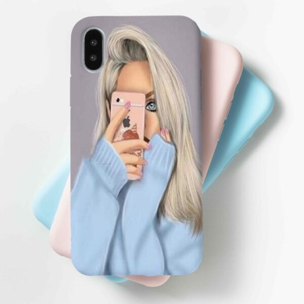 Grey Hair Girl Mobile Cover For All Mobile Models