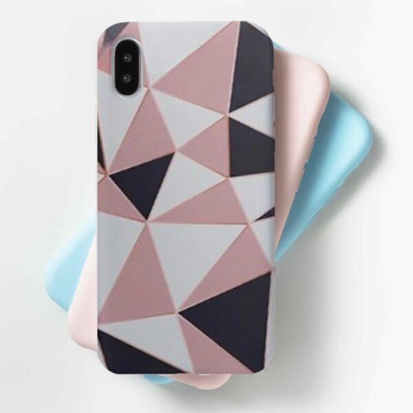 Pink White Abstract Mobile Cover For All Mobile Models