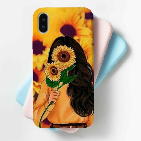 Sunflower Girl Mobile Cover For All Mobile Models